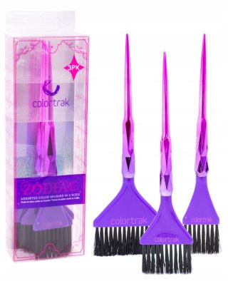 COLORTRAK ZODIAC Hair Colouring Brushes Set - 3 Pieces