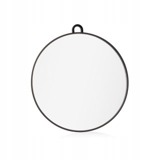 E514N Elegant Round Mirror Black 28 cm