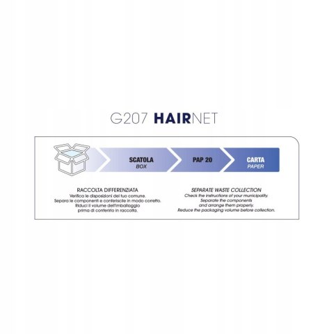 G207 Labor Pro Hairnet for perming, 500 pieces, 65x75 mm