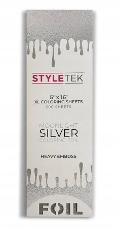 STYLETEK Grooved foil long xl stripes silver