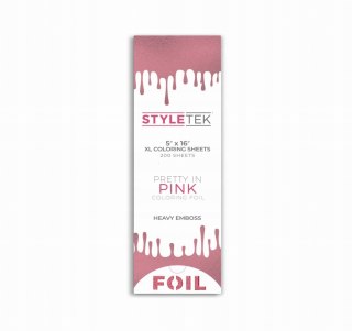 STYLETEK Grooved foil long xl stripes pink