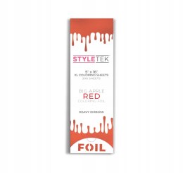 STYLETEK Grooved foil long xl stripes red