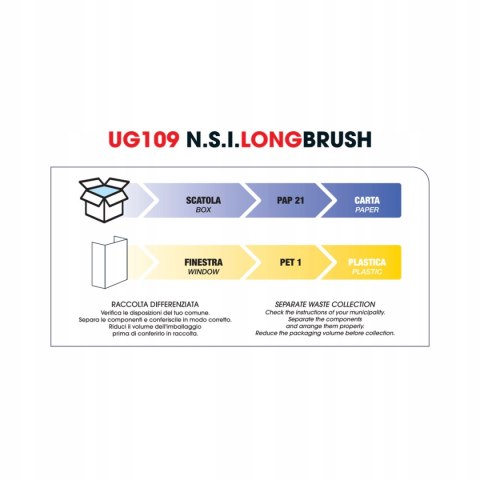 UG109 Upgrade brush long - B DIAMETER 43 mm long 18 cm