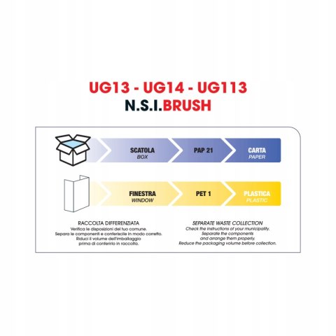 UG13 Upgrade anti-static brush NANO/ION 25 mm for modeling