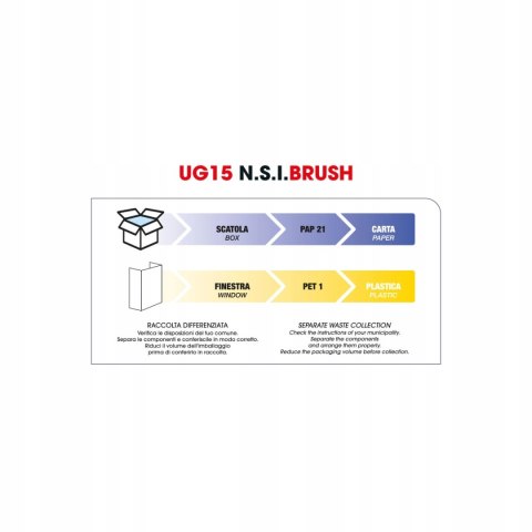 UG15 Upgrade anti-static brush NANO/ION 43 mm for modeling