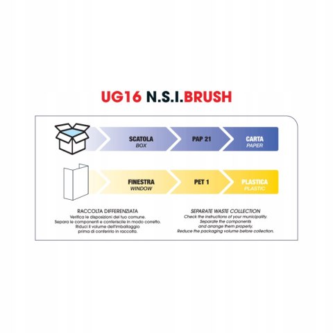 UG16 Upgrade anti-static brush NANO/ION 52 mm for modeling