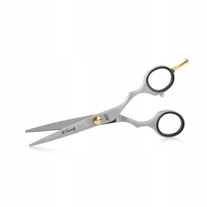 D031/B LABOR Satin Swartz Gold Cut Finishing Scissors 5.5