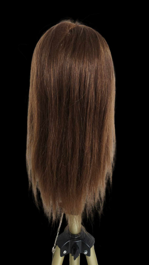 Hairdresser's Training Head 100% Human Hair Length 40 Cm