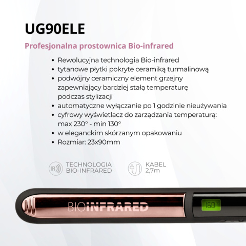 UG90E Upgrade Bio-infrared straightener narrow 25 x 110 mm UG90E Upgrade Bio-infrared straightener narrow 25 x 110 mm
